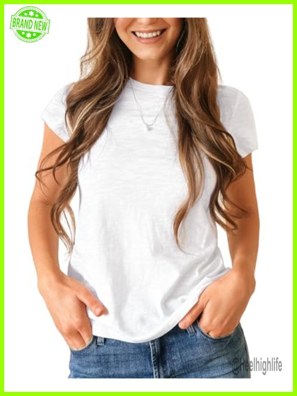 Stelle Modal Soft Crewneck Short Sleeve T Shirt Basic Tee
